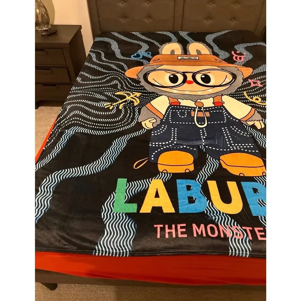 Labu buSuper Soft Cartoon Bunny Plush Throw Blanket for Kids & Adults 58 x 79 in